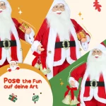 HOMCOM Дядо Коледа 1.15 м Правостоящ с подарък - Image 9