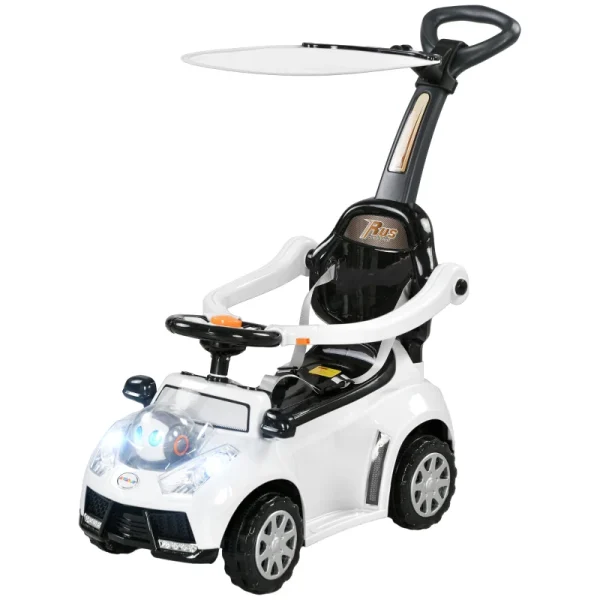 AIYAPLAY 2-в-1 количка за яздене, сенник, светлини, музика