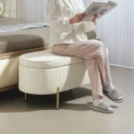 Пейка HOMCOM с капак на панти и място за съхранение - Image 10