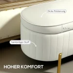 Пейка HOMCOM с капак на панти и място за съхранение - Image 11