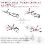 HOMCOM Изкуствена коледна елха 180 см бор със 795 върха - Image 10