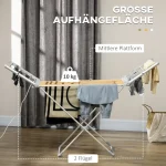 Homcom електрически сушилник за дрехи, 144x53x96см - Image 2