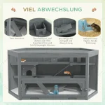 Клетка за хамстери PawHut, 3 нива, подвижна тава - Image 3