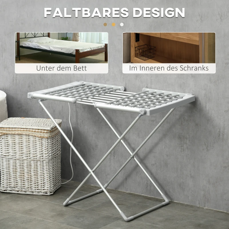 47ac0019522284f50.jpg Homcom електрически сушилник за дрехи, 144x53x96см - Image 4