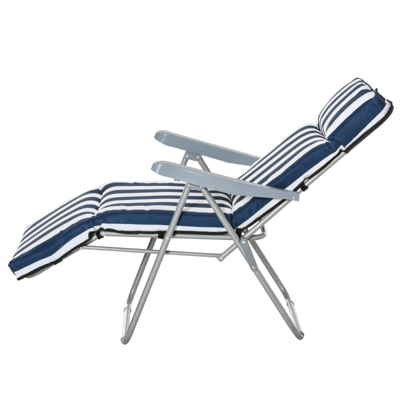 6kI7b71954537bc8c.jpg Outsunny 2x Сгъваеми градински стола, 5 позиции 60x75x102см - Image 4