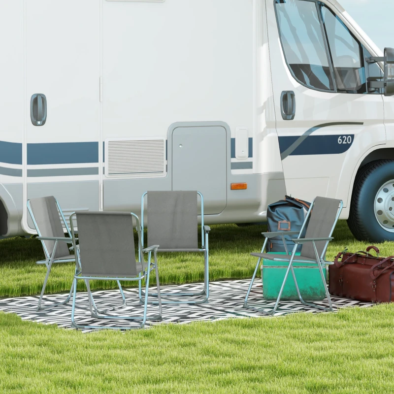 73807419493339ed7.jpg Сгъваеми 4 градински стола Outsunny, 53 см x 54 см x 76 см - Image 2