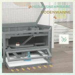 Клетка за хамстери PawHut, 3 нива, подвижна тава - Image 4