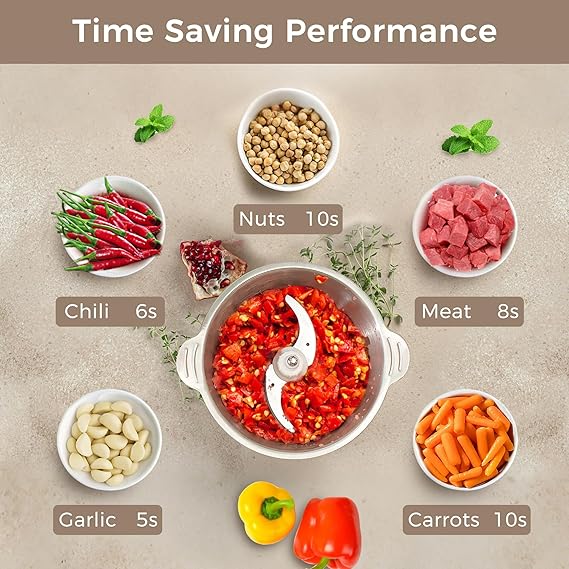 81CMTO52AiL._AC_SX569_ YASHE Мини кухненски робот 500W, електрически - Image 6