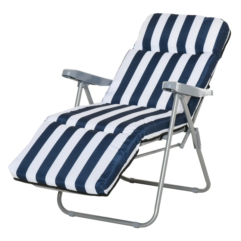 8etabd1954537bc76.jpg Outsunny 2x Сгъваеми градински стола, 5 позиции 60x75x102см - Image 6