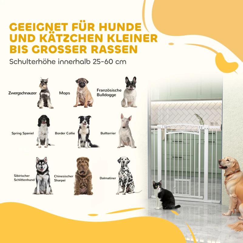 8kxd8b194953edacc.jpg PawHut Врата за домашни любимци с височина 106 см - Image 4