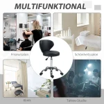 Салонен стол HOMCOM с кожен вид, регулируема височина - Image 2