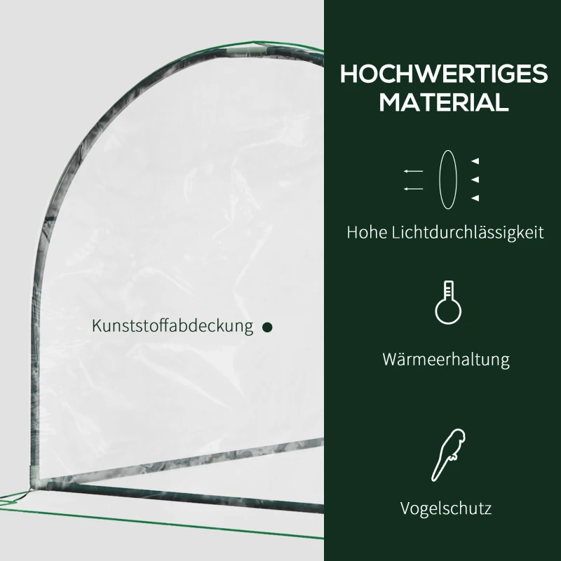 bcR34b194947c6aa9.jpg Оранжерия Outsunny с врата, 200 x 100 x 80 см - Image 5