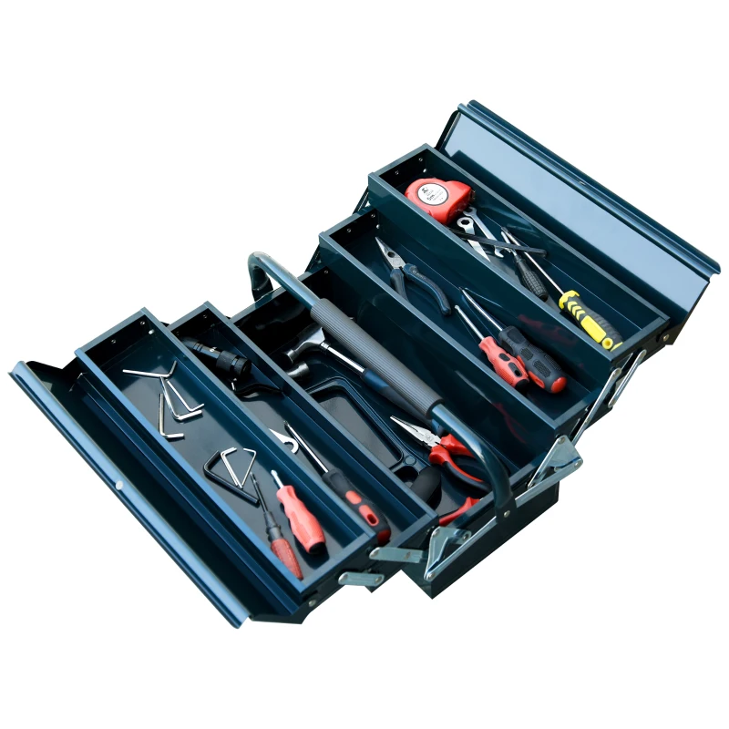 eoH02918e65c66193.jpg Кутия за инструменти DURHAND, сгъваема, 56 x 20 x 41 см - Image 4