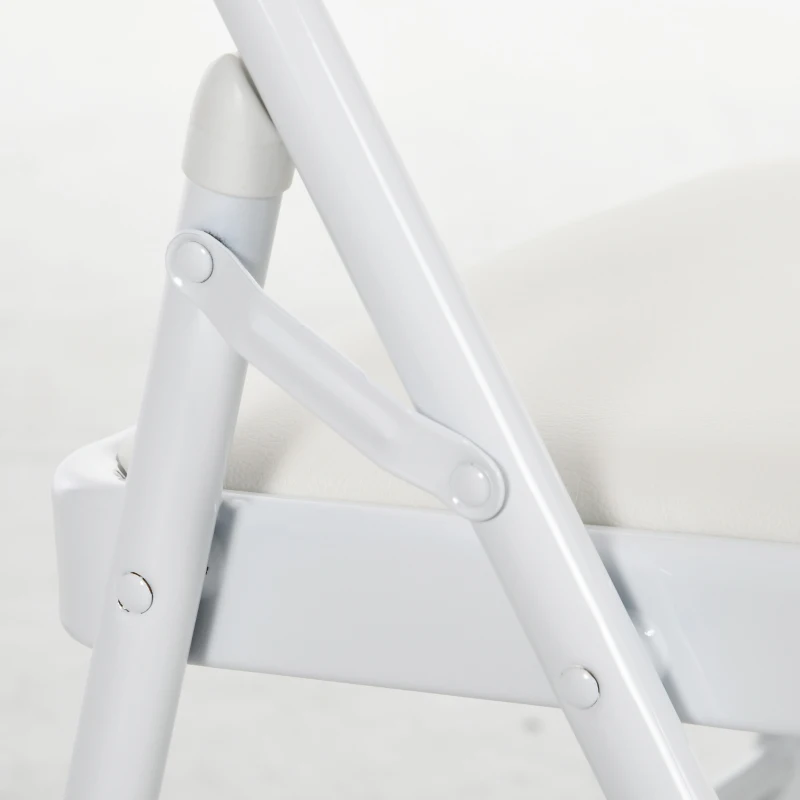 H6j19e1963fa91794.jpg Комплект от 4 сгъваеми стола HOMCOM, изкуствена кожа - Image 5