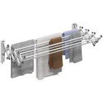 HOMCOM Сушилник за дрехи, алуминиев, регулируем