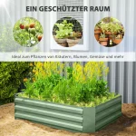 Повдигнато градинско легло Outsunny 120 x 90 x 30 см - Image 4