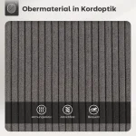 Комплект от 2 бар стола HOMCOM с кадифена тапицерия - Image 10