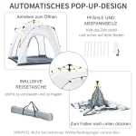 Палатка Outsunny Pop-Up Dome за 4 души, лека, UV 50+ - Image 5