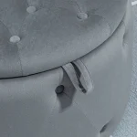 Табуретка HOMCOM, кръгла, с отделение за съхранение - Image 6
