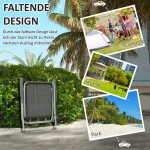 Сгъваеми 4 градински стола Outsunny, 53 см x 54 см x 76 см - Image 7