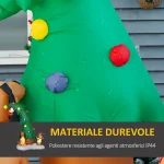 Надуваема коледна елха HOMCOM с 11 LED светлини, 223 см - Image 6