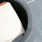 Табуретка HOMCOM, кръгла, с отделение за съхранение - Image 9