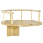 PawHut Стенно котешко легло със защитен ръб и възглавница - Image 9