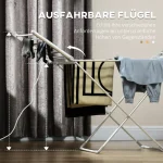 Homcom електрически сушилник за дрехи, 144x53x96см - Image 9