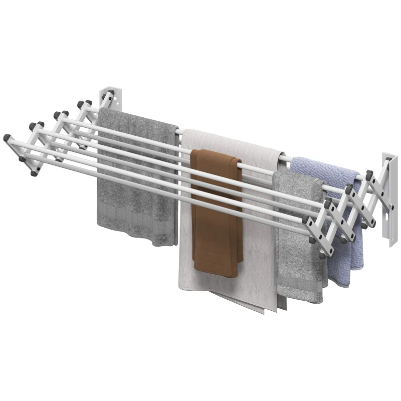 vIw85d19570549df3.jpg HOMCOM Сушилник за дрехи, алуминиев, регулируем - Image 9