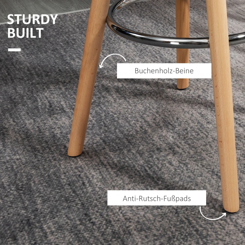 VPsb1019780bde861.jpg Комплект от 2 бар стола HOMCOM, 38,5 см x 42,5 см x 91 см - Image 5