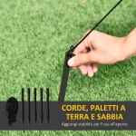 Надуваема коледна елха HOMCOM с 11 LED светлини, 223 см - Image 8