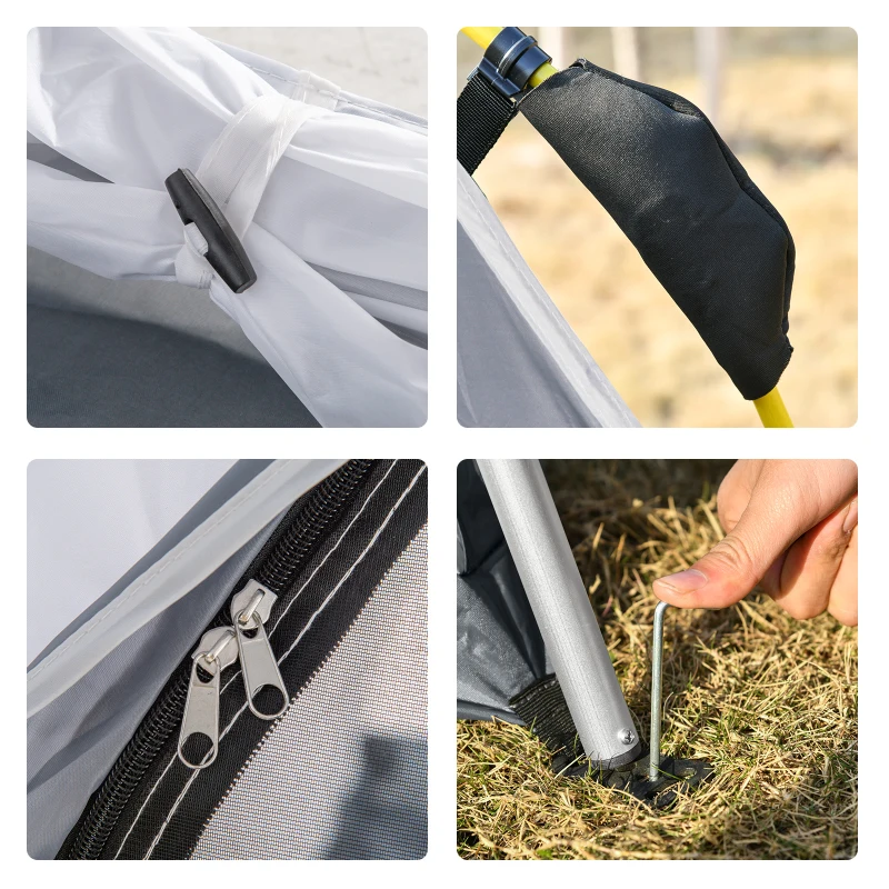 xqM0a9195dc8a07aa.jpg Палатка Outsunny Pop-Up Dome за 4 души, лека, UV 50+ - Image 9