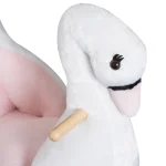 HOMCOM Люлеещ се лебед с предпазен колан, музика, 55 см - Image 10