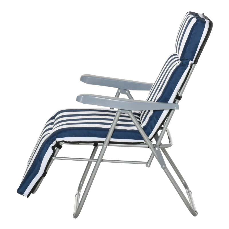 zOG2e71954537bc7f.jpg Outsunny 2x Сгъваеми градински стола, 5 позиции 60x75x102см - Image 15