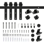 Комплект за плъзгаща се врата HOMCOM 200 см - Image 10